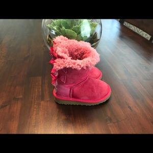 Cute pink UGG boots size 8